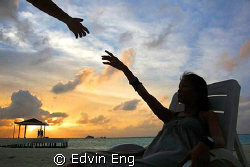 In Touch - Modern Art of Michaelangelo! Taken in Maldives... by Edvin Eng 